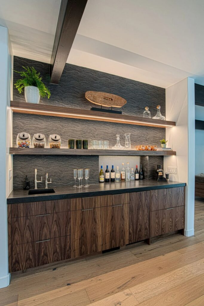 Ranch Place cabinet stand with open door