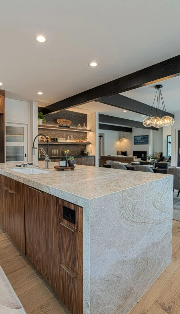 Ranch Place kitchen island