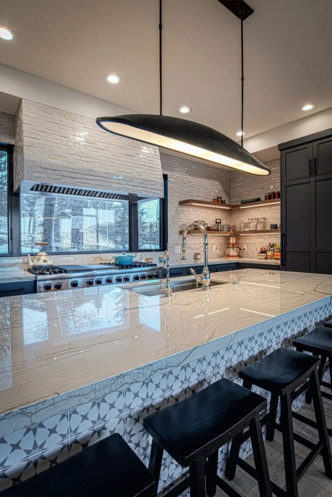 Sun Peak view from kitchen island