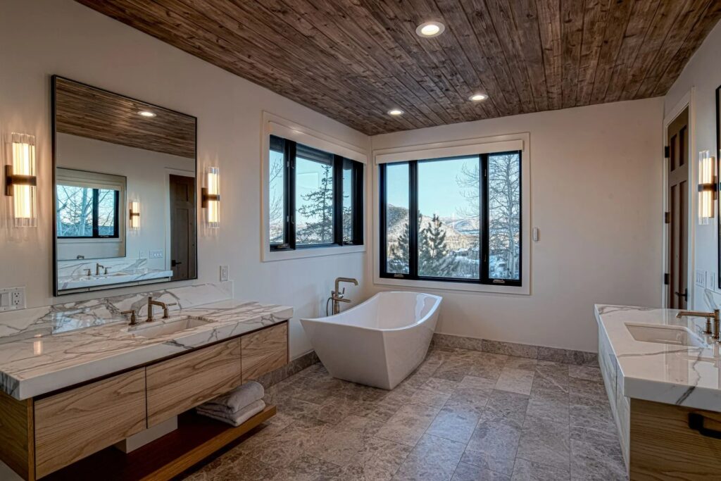 Sun Peak master bathroom