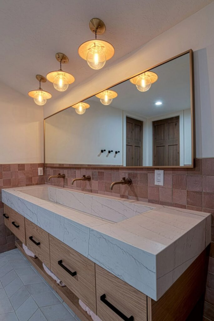 Sun Peak master bathroom countertops